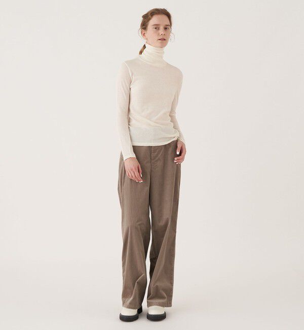 GALERIE VIE「GALERIE VIE コットンカシミヤ タートルネックプルオーバー」|Tシャツ・カットソー|