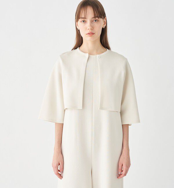 Ballsey「ミラノリブ ショートボレロ」|カーディガン|