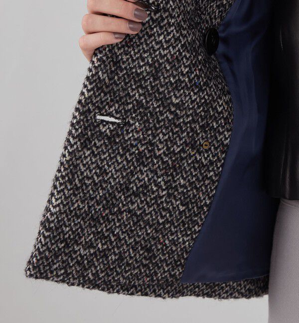 TOMORROWLAND collection「カラーネップホームスパン ピーコート」|ピーコート|