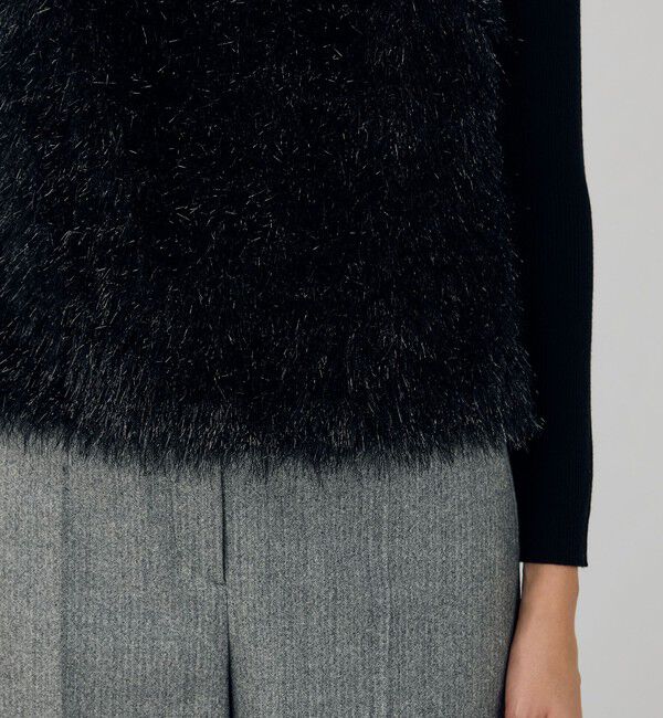 DES PRES「レイニーシャギー クルーネックベスト」|ベスト・ジレ|