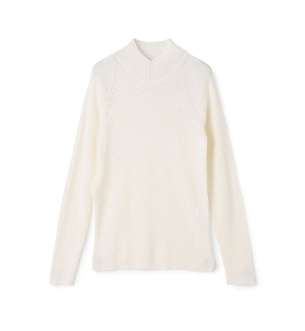 DES PRES「ウーステッドウールファインリブ Vネックプルオーバー」|ニット・セーター|11 ホワイト