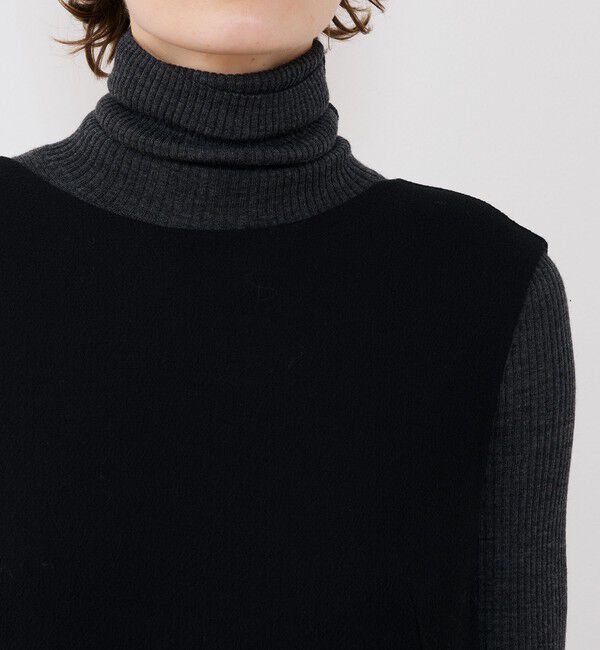 GALERIE VIE「ウールダブルクレープ バックボタンワンピース」|ワンピース|