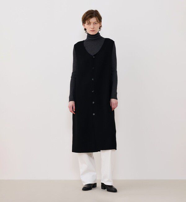 GALERIE VIE「ウールダブルクレープ バックボタンワンピース」|ワンピース|