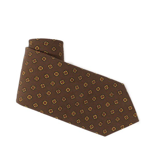 TOMORROWLAND GOODS「Bleck シルクプリント 小紋柄ネクタイ」|ネクタイ・蝶ネクタイ|46 ブラウン系