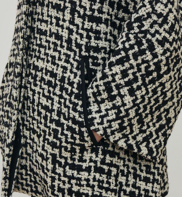 DES PRES「ビンテージブークレーツイード バルカラーコート」|ステンカラーコート|