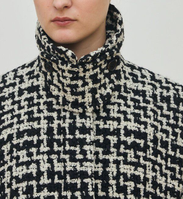 DES PRES「ビンテージブークレーツイード バルカラーコート」|ステンカラーコート|