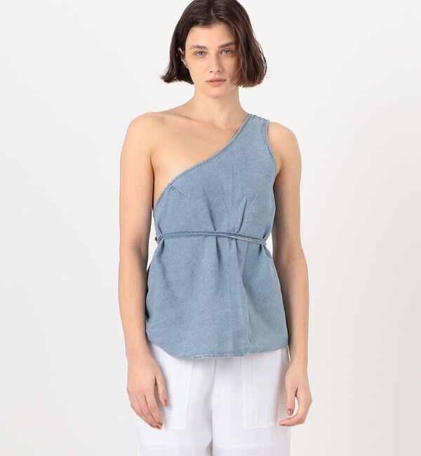 TOMORROWLAND GOODS「BASERANGE EYE ワンショルダートップ」|シャツ・ブラウス|