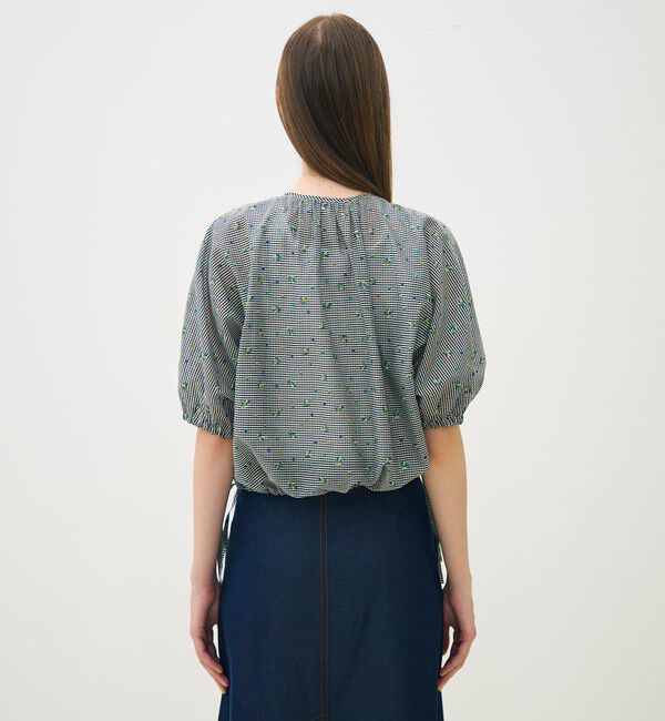 TOMORROWLAND collection「ギンガムエンブロイダリー ジップアップライトブルゾン」|その他|