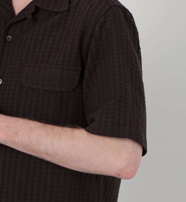 TOMORROWLAND MENS「【別注】Salvatore Piccolo BRYAN コットンドビー オープンカラー ハーフスリーブシャツ」|シャツ・ブラウス|