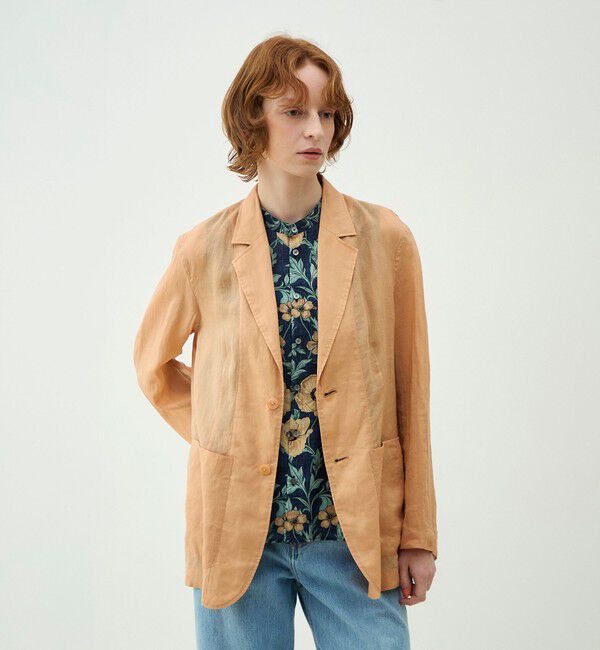 MACPHEE「プレーンラミー シアージャケット」|テーラードジャケット|