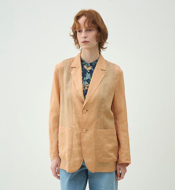 MACPHEE「プレーンラミー シアージャケット」|テーラードジャケット|