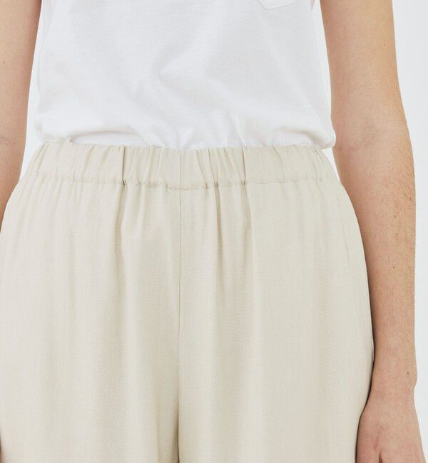 GALERIE VIE「レーヨンリネンストレッチ イージーセミワイドパンツ」|その他|