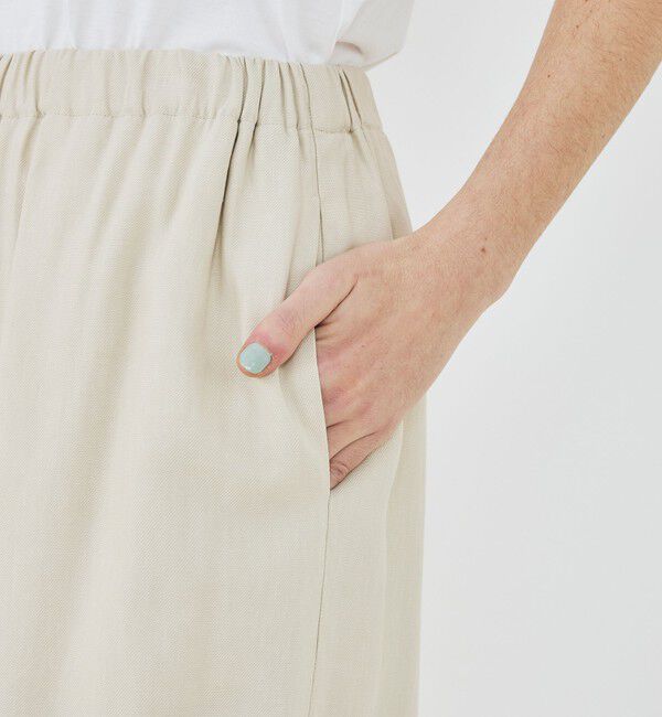 GALERIE VIE「レーヨンリネンストレッチ イージーセミワイドパンツ」|その他|