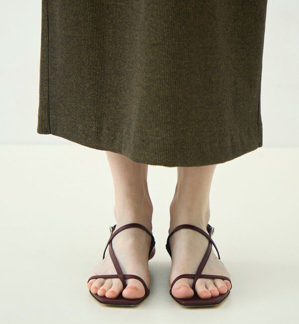 MACPHEE「ヘザーリブ ポロカラーワンピース」|ワンピース|