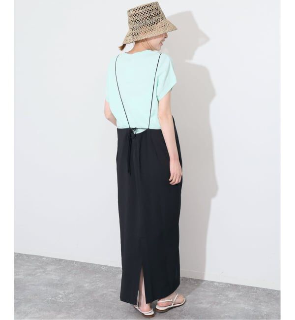 SLOBE IENA「《2枚セット/WEB限定/追加2予約》アイラインキャミワンピース&times;ノースリーブTEEセット」|ワンピース|