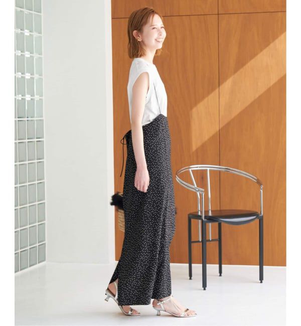 SLOBE IENA「《2枚セット/WEB限定/追加2予約》アイラインキャミワンピース&times;ノースリーブTEEセット」|ワンピース|