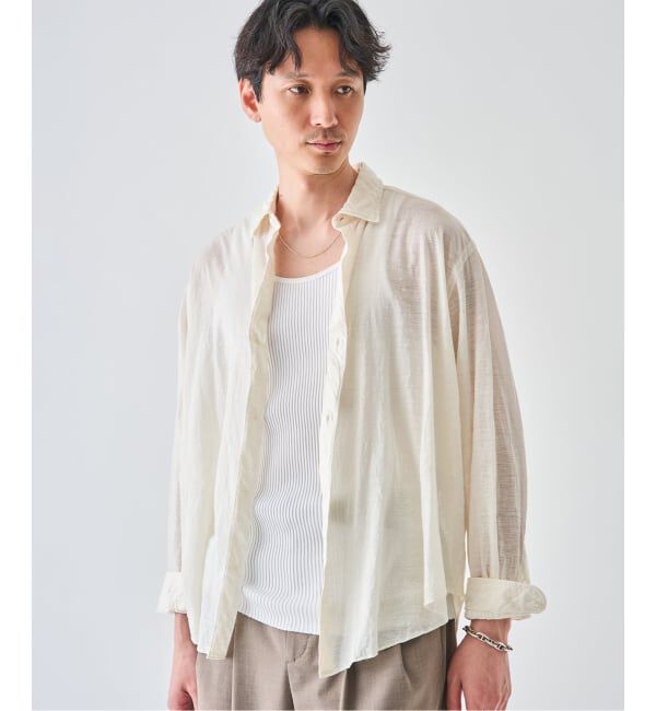 EDIFICE「Kanemasa Phil. (カネマサ フィル) 別注 28ゲージ Atmosphere Ramie シャツ」|シャツ・ブラウス|