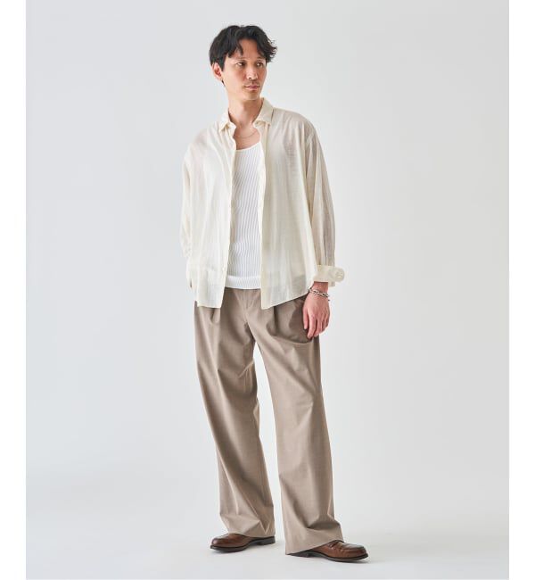 EDIFICE「Kanemasa Phil. (カネマサ フィル) 別注 28ゲージ Atmosphere Ramie シャツ」|シャツ・ブラウス|