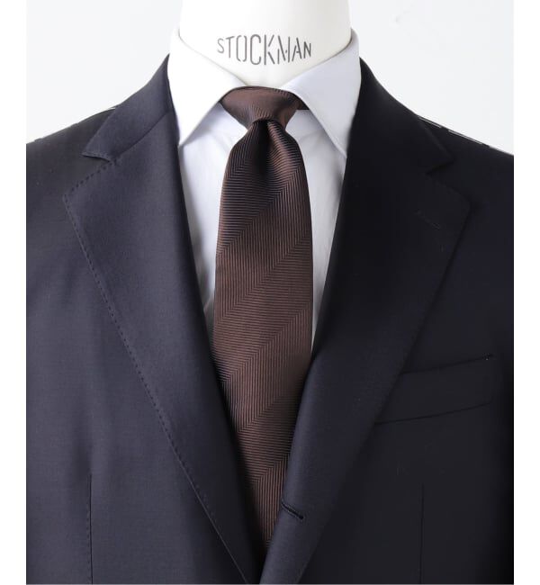 EDIFICE「PB ヘリンボンツイルタイ」|ネクタイ・蝶ネクタイ|ブラウン