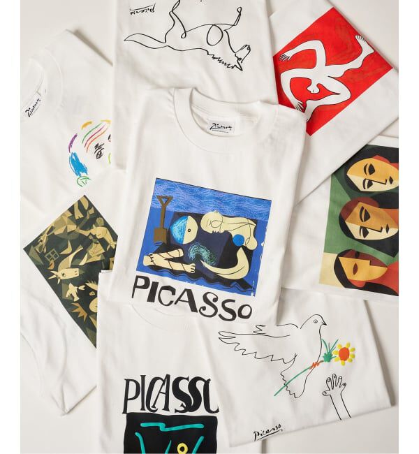 EDIFICE「Pablo Picasso(パブロ・ピカソ) 別注 アート プリント Tシャツ」|Tシャツ・カットソー|