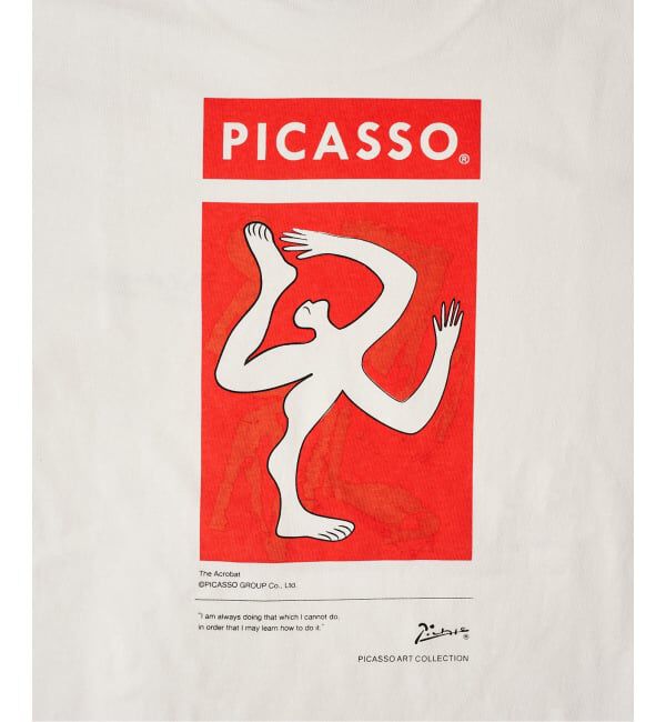 EDIFICE「Pablo Picasso(パブロ・ピカソ) 別注 アート プリント Tシャツ」|Tシャツ・カットソー|