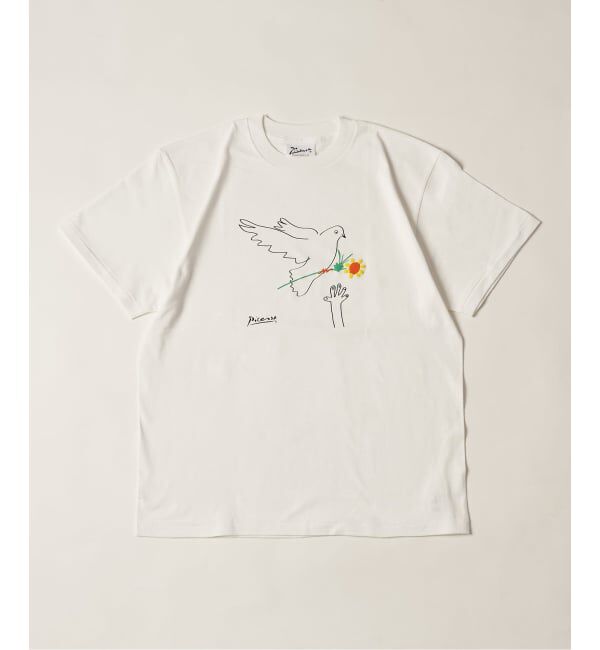 EDIFICE「Pablo Picasso(パブロ・ピカソ) 別注 アート プリント Tシャツ」|Tシャツ・カットソー|ホワイト
