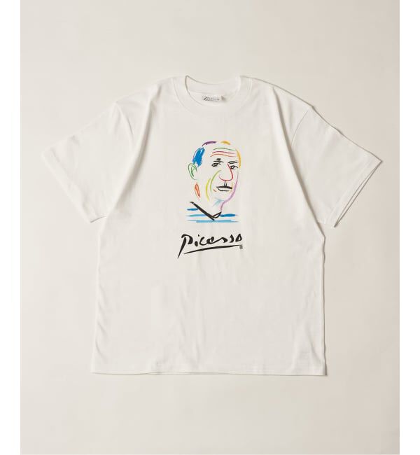EDIFICE「Pablo Picasso(パブロ・ピカソ) 別注 アート プリント Tシャツ」|Tシャツ・カットソー|ホワイト A