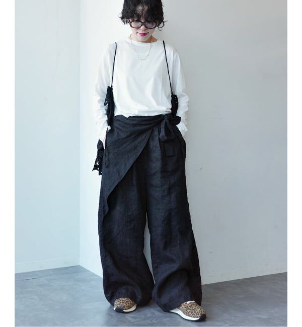 journal standard luxe「フレンチリネンツイル ラップパンツ」|その他|