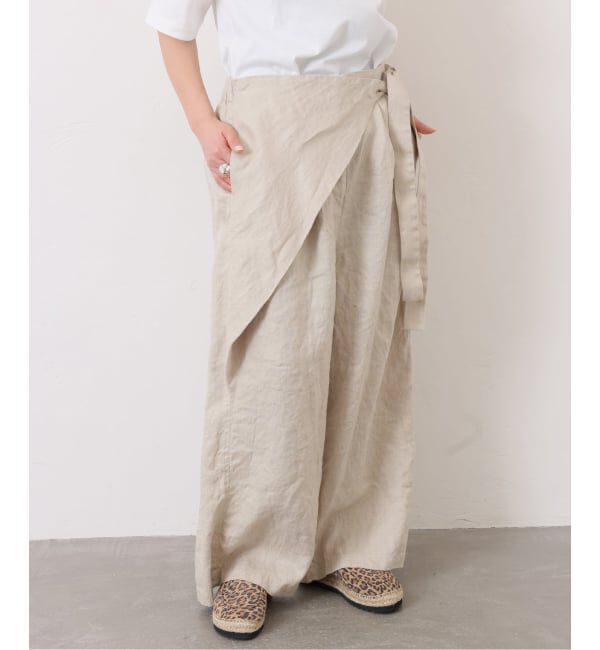 journal standard luxe「フレンチリネンツイル ラップパンツ」|その他|