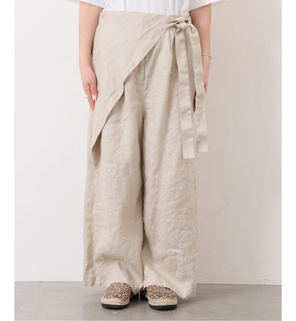 journal standard luxe「フレンチリネンツイル ラップパンツ」|その他|