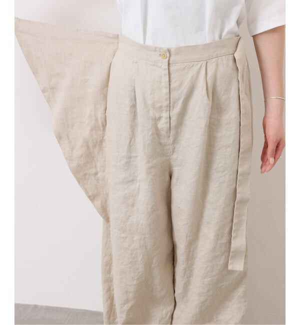 journal standard luxe「フレンチリネンツイル ラップパンツ」|その他|