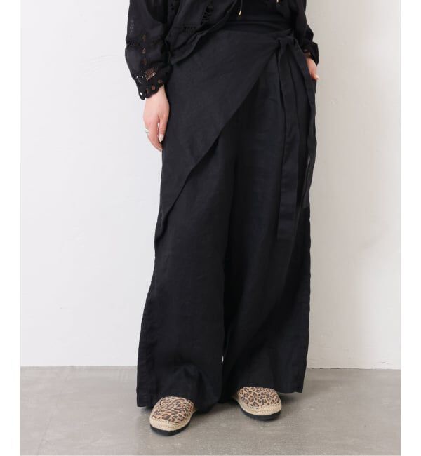 journal standard luxe「フレンチリネンツイル ラップパンツ」|その他|