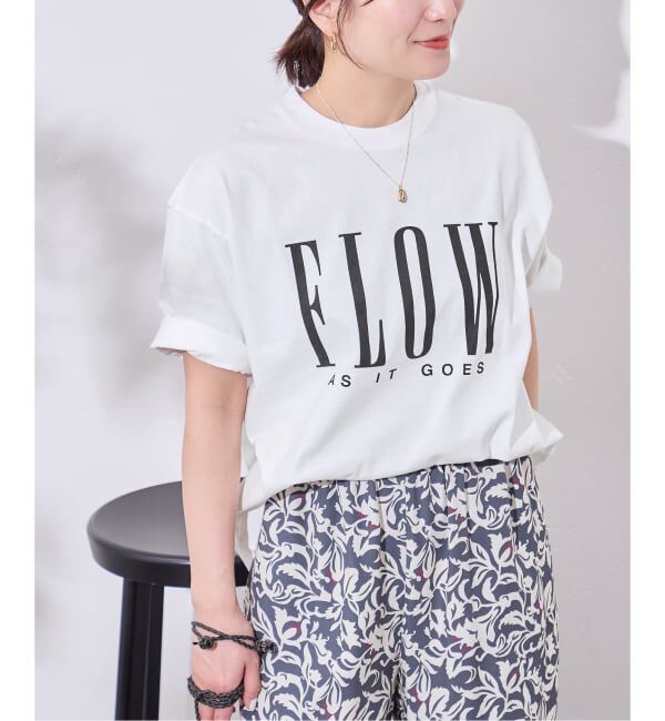 JOURNAL STANDARD「《予約》FLOW LOGO TEE」|Tシャツ・カットソー|ホワイト