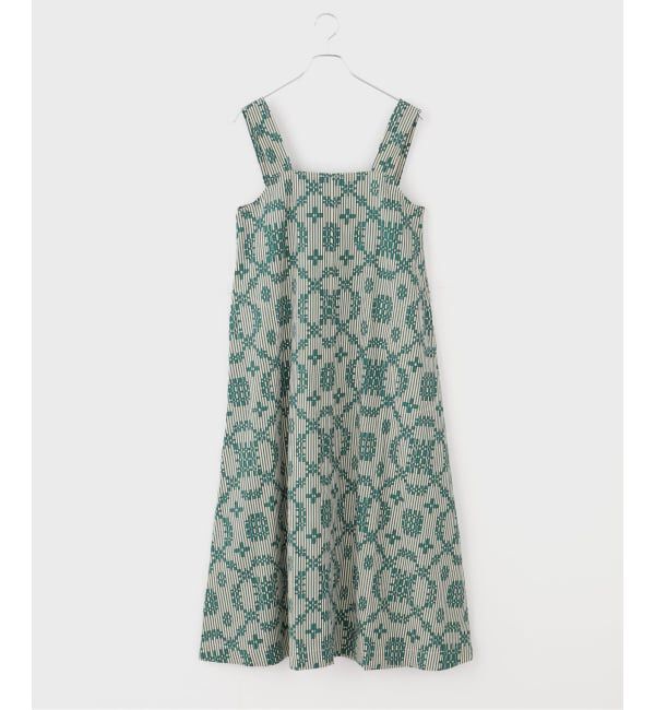 JOURNAL STANDARD relume「【SARA MALLIKA/サラマリカ】 Cotton Flower Signal Print：ワンピース」|ワンピース|グリーン