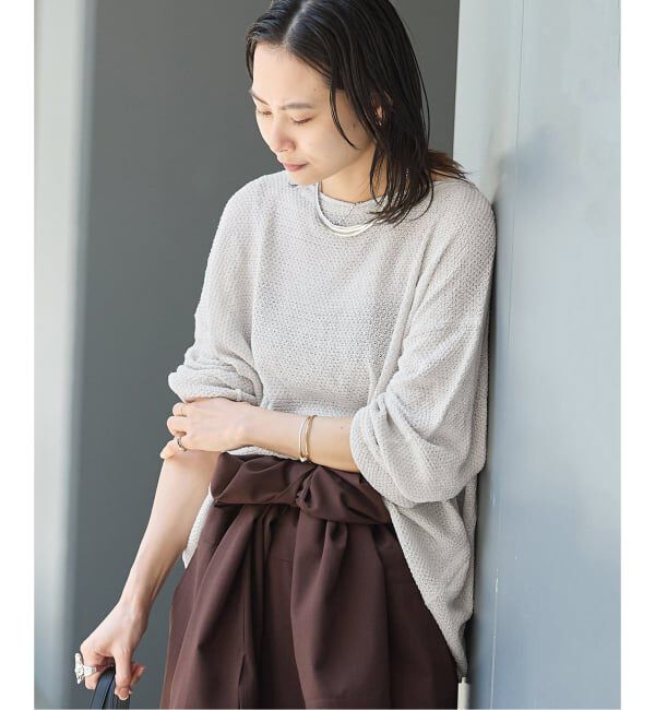 JOURNAL STANDARD「《追加予約》ペーパーヤーンカノコルーズプルオーバー」|ニット・セーター|