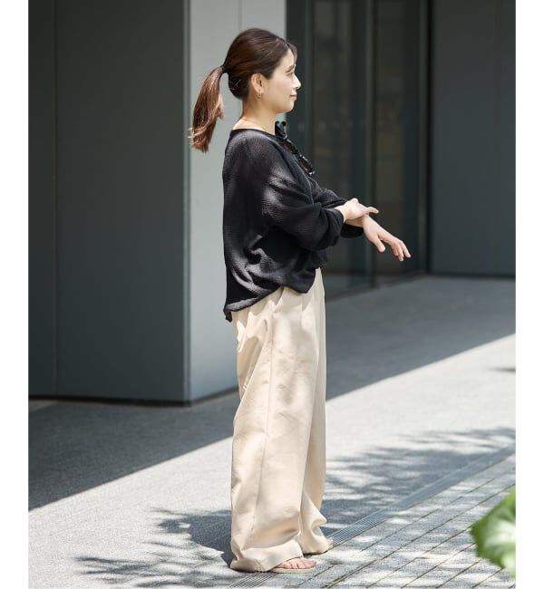 JOURNAL STANDARD「《追加予約》ペーパーヤーンカノコルーズプルオーバー」|ニット・セーター|