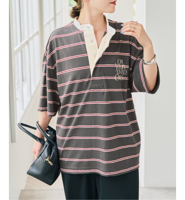 Spick and Span「《予約》melple / メイプル Seaview Rugger Shirt」|Tシャツ・カットソー|