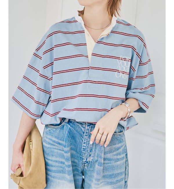 Spick and Span「《予約》melple / メイプル Seaview Rugger Shirt」|Tシャツ・カットソー|