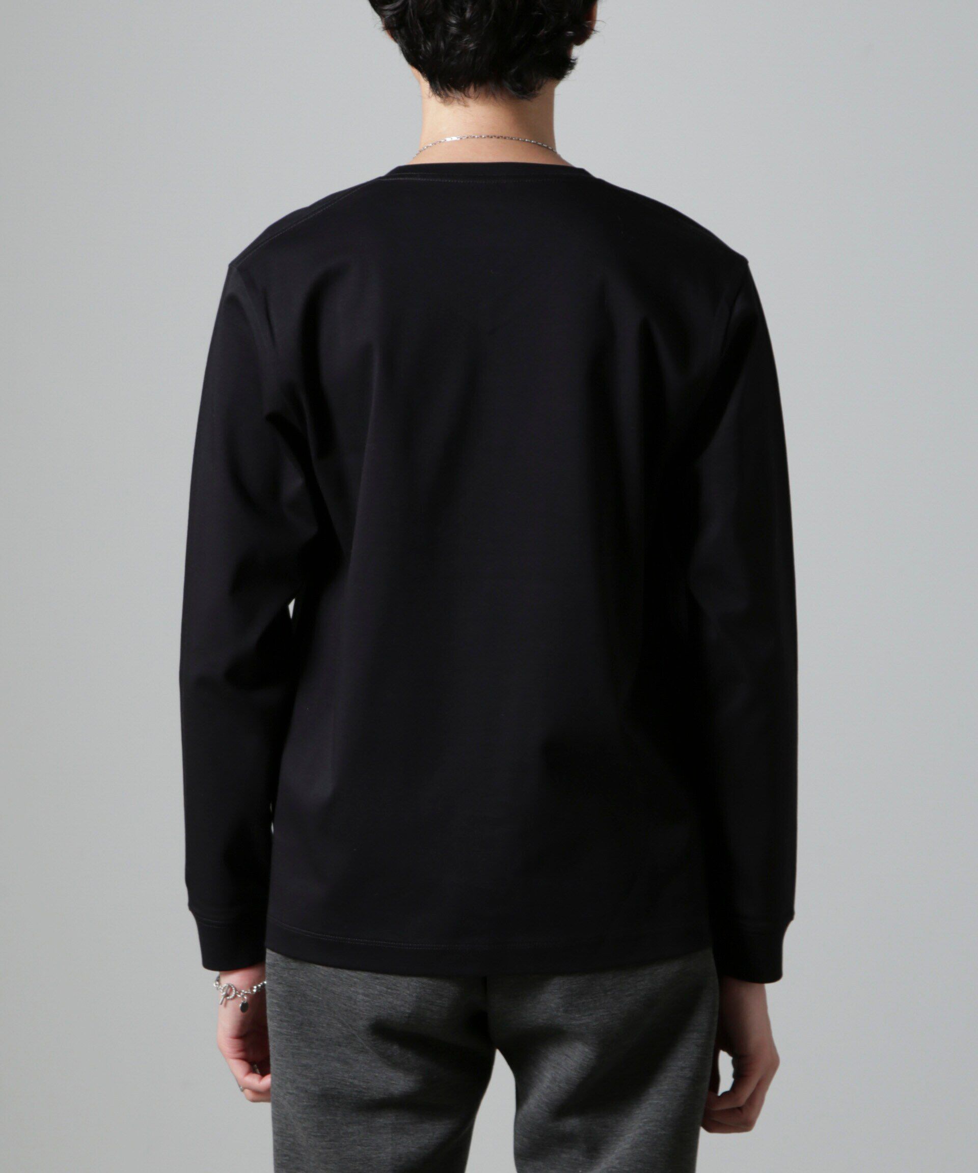 nano･universe「アンチスメルＶネックTシャツ 長袖」|Tシャツ・カットソー|