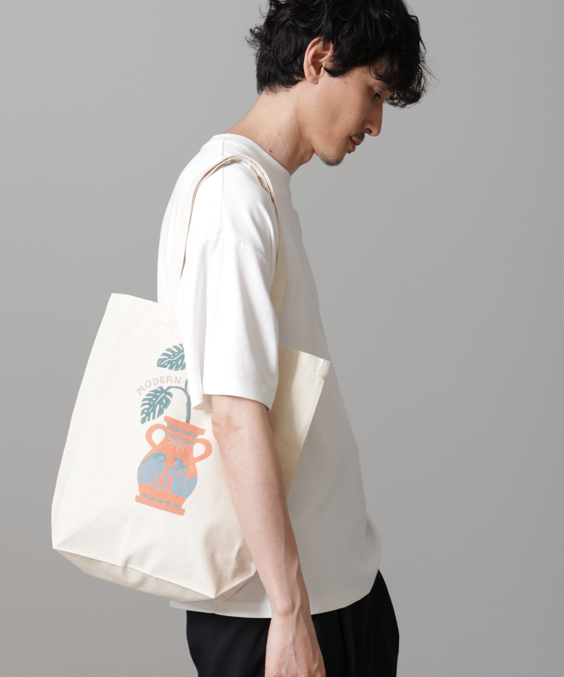 NANO universe「｢Toyameg｣modern academic POTTERYトートバッグ」|ショルダー・メッセンジャー|