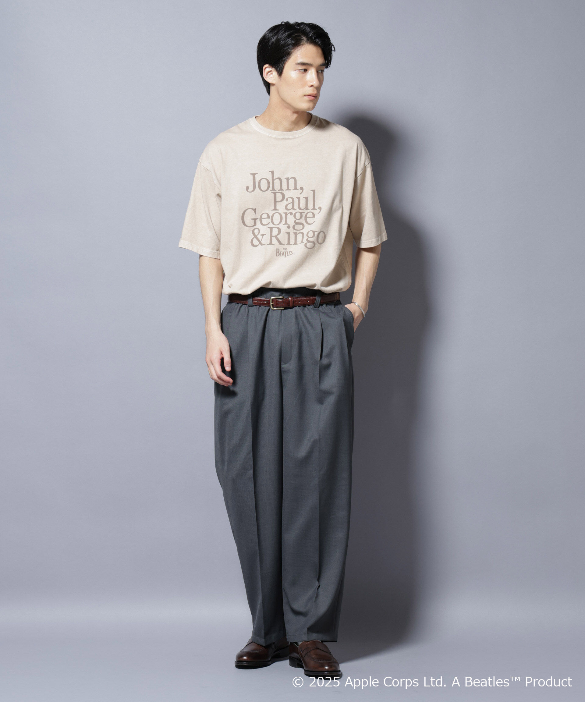 nano･universe「別注GOOD ROCK SPEED BEATLES フロッキープリントTシャツ」|Tシャツ・カットソー|