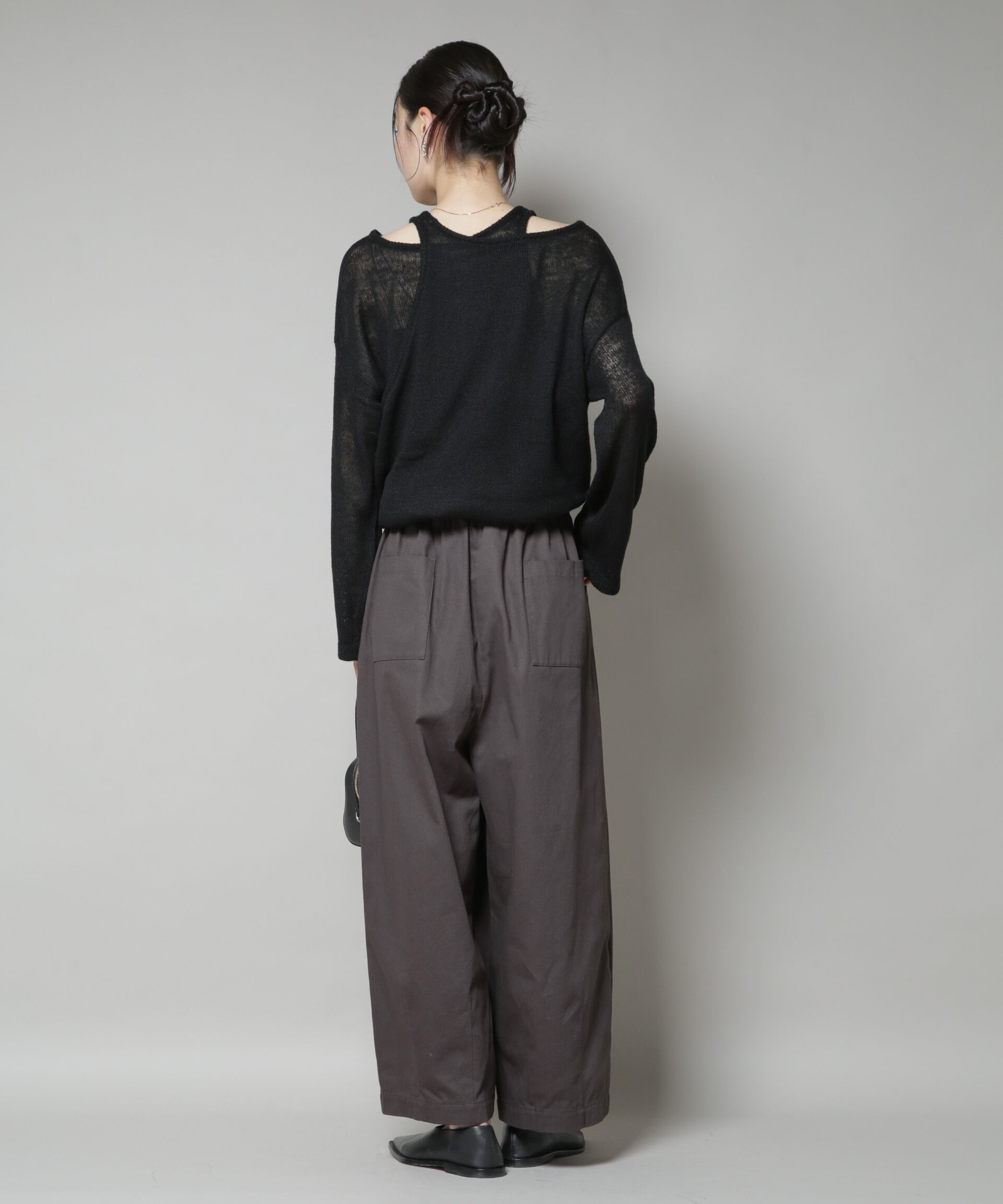 nano･universe「アメスリレイヤードデザインニット」|ニット・セーター|