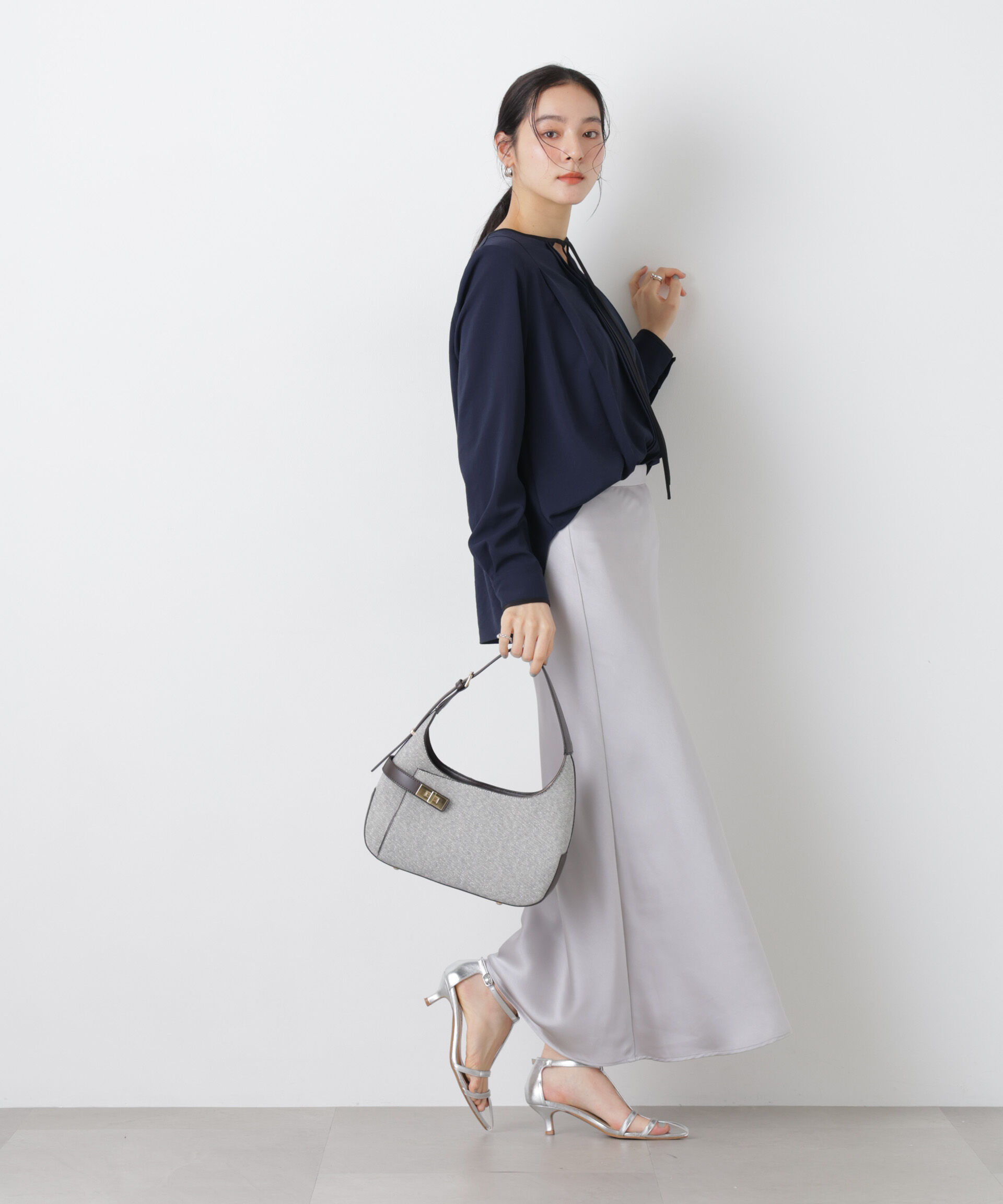 nano･universe「ターンロックベルトキャンバスワンハンドルバッグ」|ショルダー・メッセンジャー|