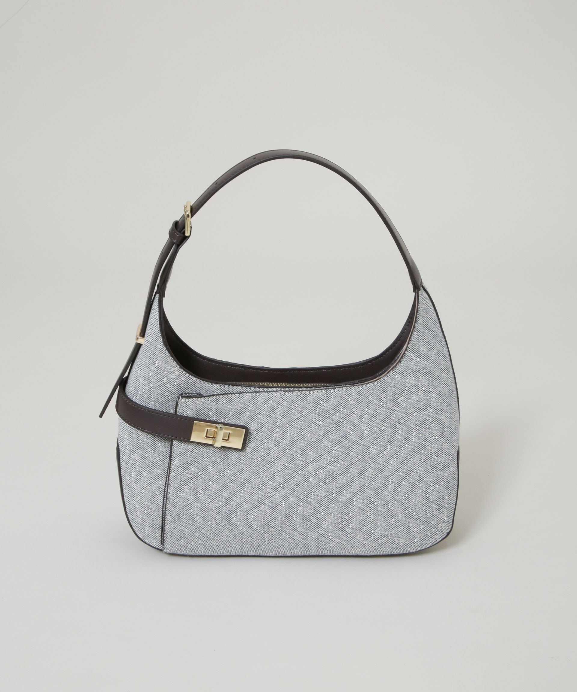 nano･universe「ターンロックベルトキャンバスワンハンドルバッグ」|ショルダー・メッセンジャー|