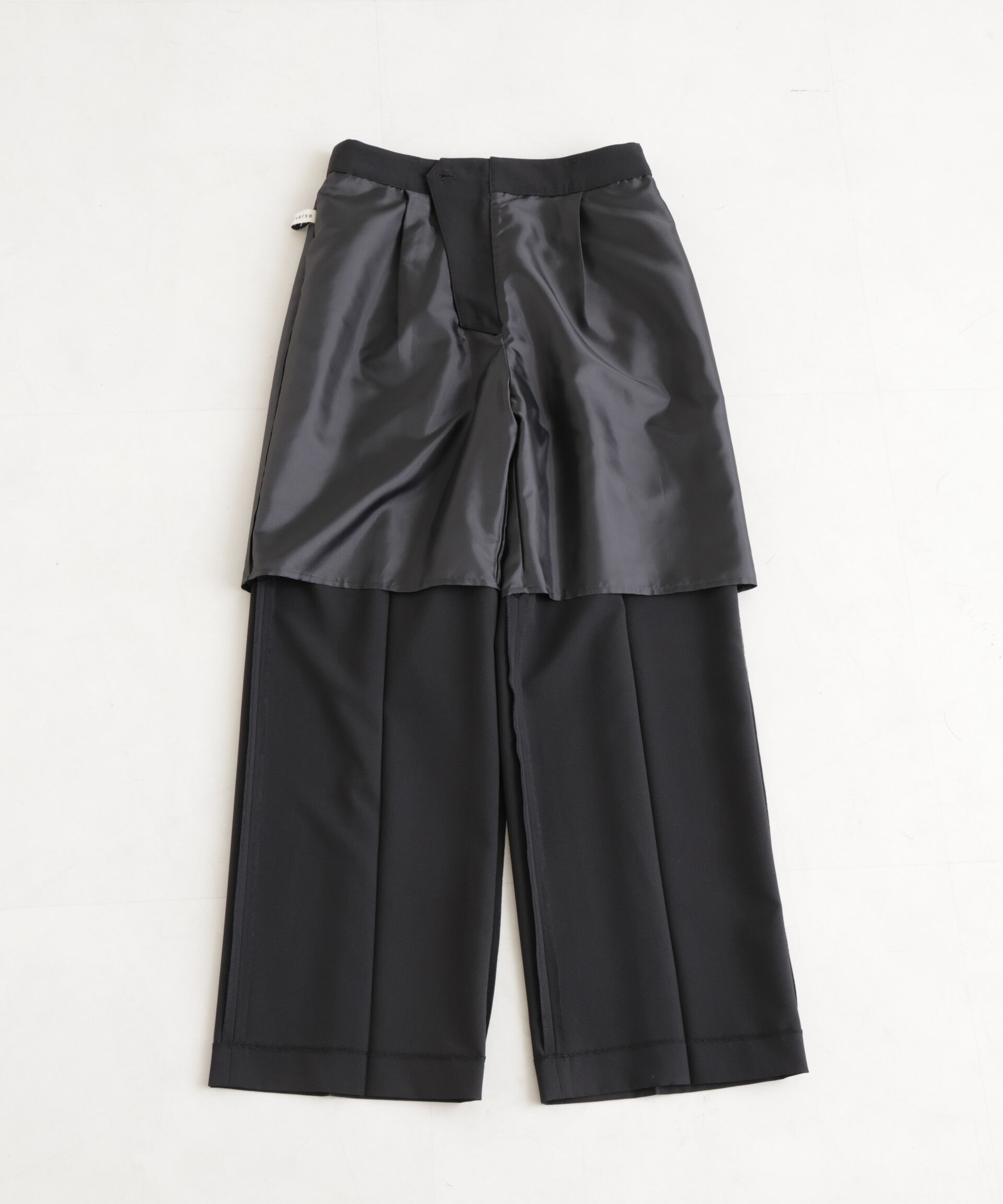 nano･universe「ライトファンクションタックセミワイドパンツ」|チノ|