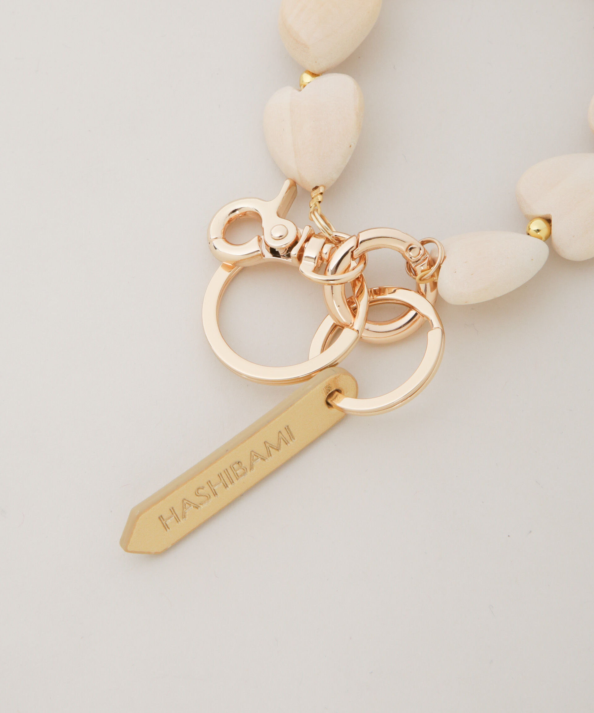 nano･universe「HASHIBAMI/ハート型ウッド ハンドストラップ」|その他|