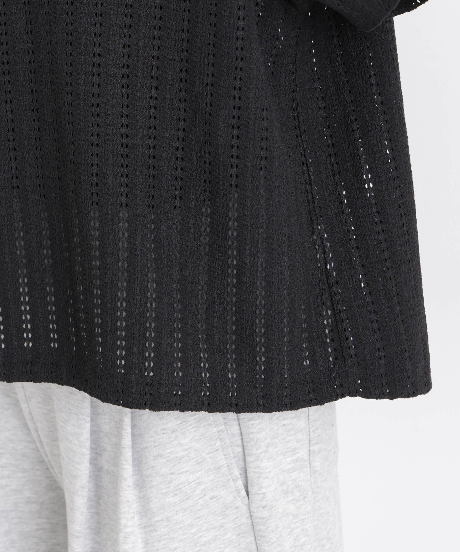 nano･universe「カットジャガードドロストヘムトップス」|Tシャツ・カットソー|