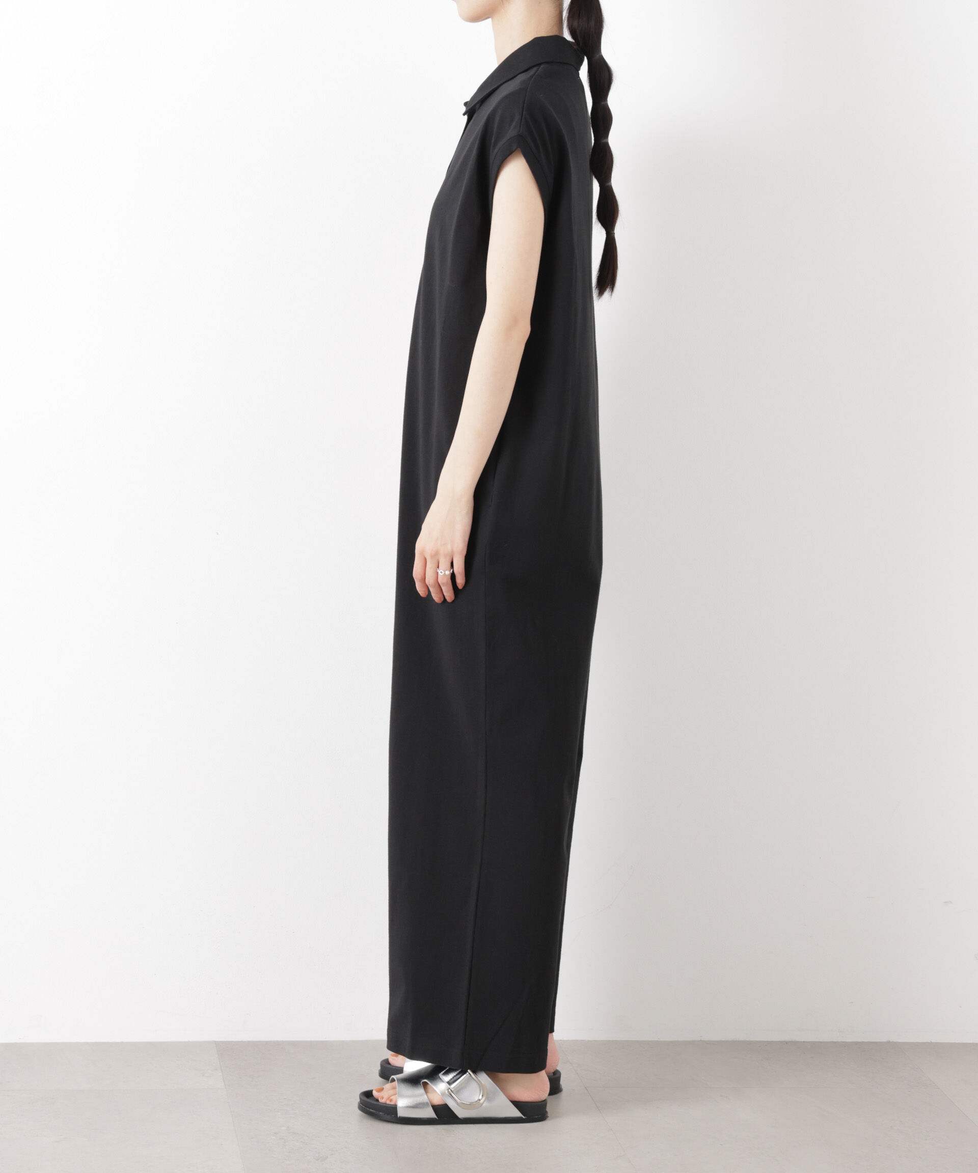 nano･universe「ポロサロペットカットパンツ」|チノ|