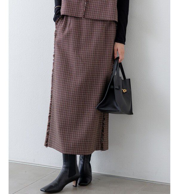 23区「【GLOW10月号掲載/洗える】ツイーディーカラーミックス  Iライン スカート」|スカート|ﾚｯﾄﾞﾐｯ