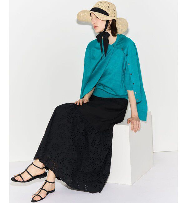 23区「【見上愛さん着用】ピュアリネンハイゲージ カーディガン」|カーディガン|